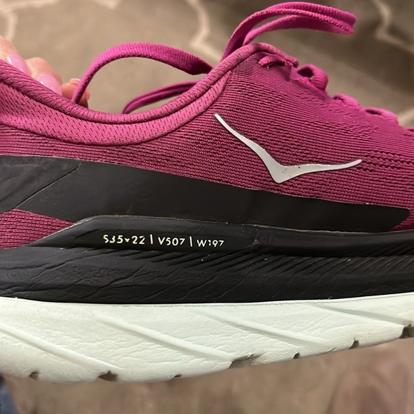 Hoka one one Mach 4 festival fuchsia & black running sneaker Size 8.5B - Picture 13 of 17